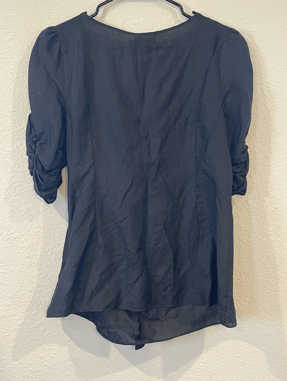 NWT Juicy Couture Vintage Y2K‎ Womens Black Cheetah Print Ruffle Blouse Size 12 - Picture 2 of 4